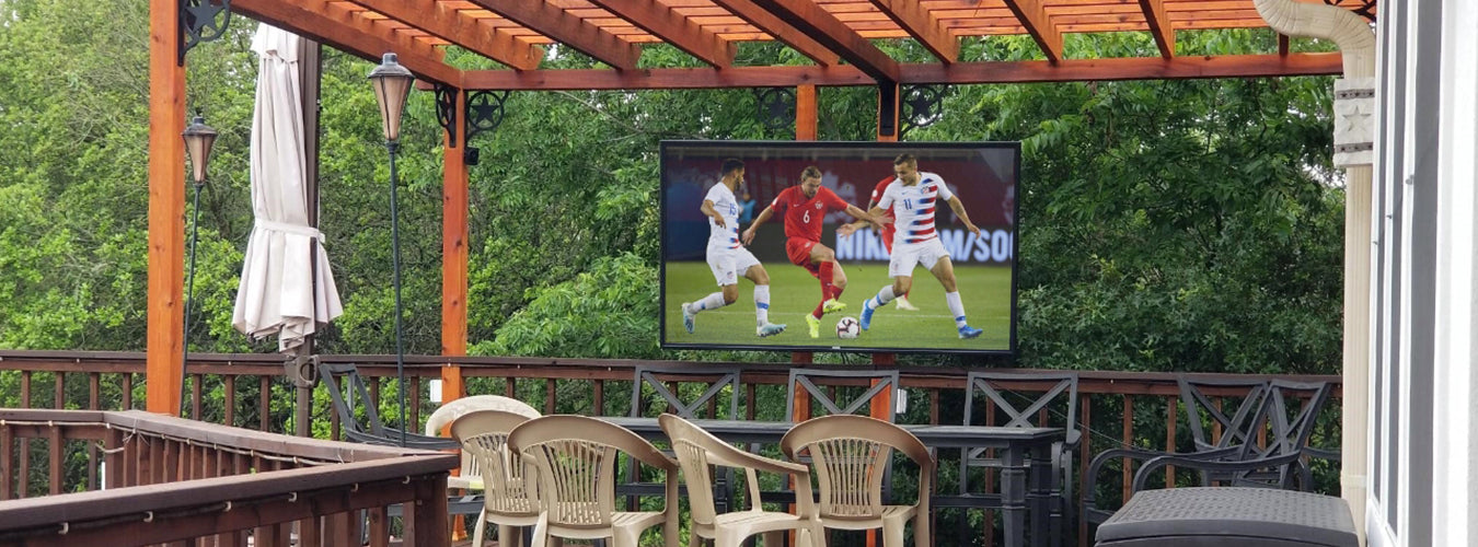 pergola TV mount
