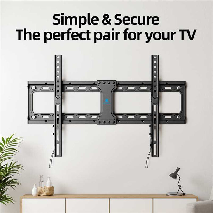 Fixed TV Wall Mount for 37-86 Inch TVs, Low Profile, Fits 16", 18", 24" Studs, Max VESA 600x400mm, Hold TV up to 132lbs