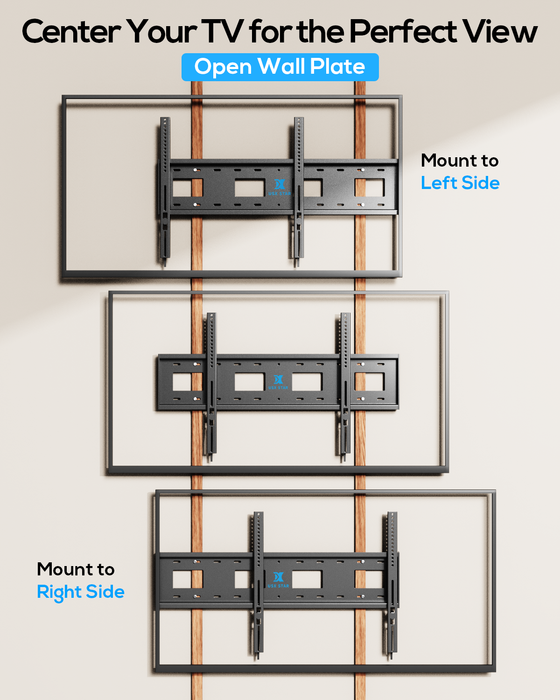 Heavy Duty Fixed TV Wall Mount Bracket for 85 86 98 100 120 150 TV Low Profile TV Mount, Holds 330 lbs Heavy Flat Screen, Max VESA 1000x600mm, 16/18/24/32" Studs, Safe Lock & Quick Release