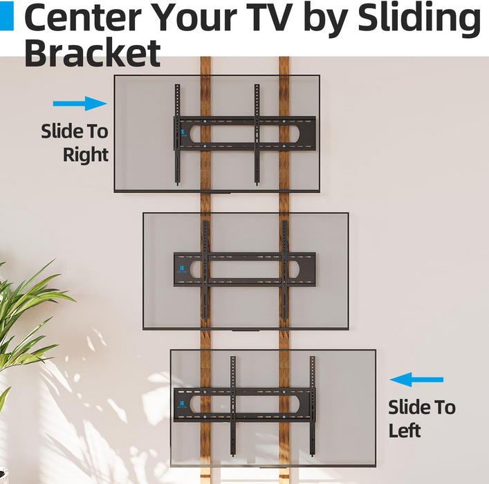 75 85 86 98 100inch Heavy Duty TV Wall Mount Low Profile TV Mount Bracket 55-120 inch Ultra Slim Fixed TV Mount, 220LBS Large TVS, Max VESA 900x600mm, 16" 24" 32" Wood Stud, Safe Lock & Quick Release