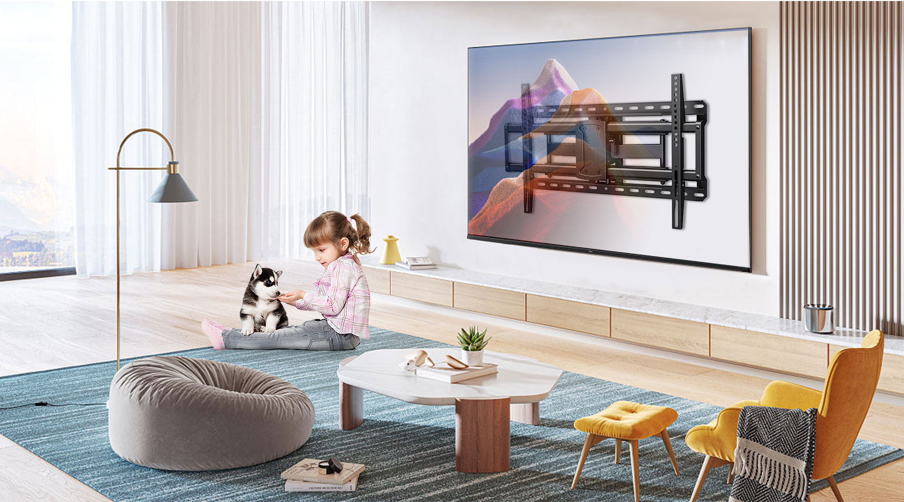 Affordable TV Mounts for Flat Screen TVs Full Motion, Tilting, Fixed