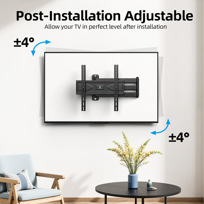 USX STAR Long Arm Corner TV Wall Mount for 32-70 Inch TVs, Full Motion Bracket with 32” Articulating Extension, Tilt, and Swivel, Supports VESA up to 400x400mm, Holds up to 80 lbs