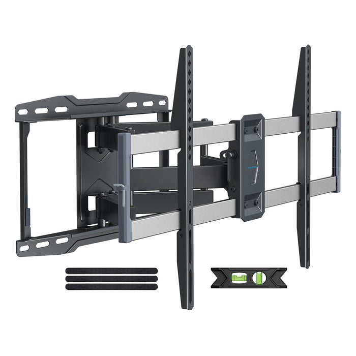Outdoor TV Wall Mount for 47-84 Inch TVs, Full Motion, Fits 8", 12", 16" Studs, Max VESA 600x400mm, Hold TV up to 132lbs